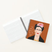 Motivatie Quote Frida Kahlo Illustratie Vrouwen Notitieboek (Binnen)