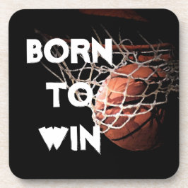 Motivatie Quote Gezegde Basketbal Geboren om te wi Bier Onderzetter