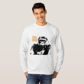 Motivatie Quote Gorilla Pop Art Elegant Modern T-shirt (Voorkant volledig)