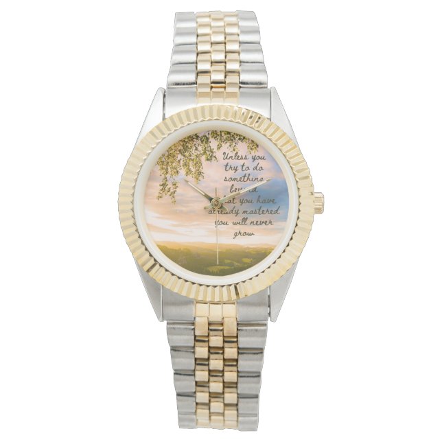 Motivatie Quote Horloge (Voorkant)