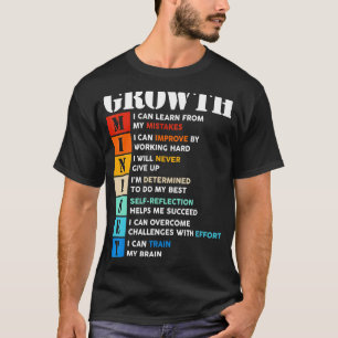Motivatie Quote Inspiration Growth Mindset Defi T-shirt