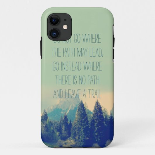 Motivatie quote iPhone 5 hoesje Emerson quote (Achterkant)