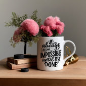 Motivatie Quote Koffie Mok – Goal-Getter Gift