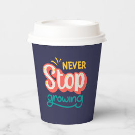 Motivatie Quote l Kleurrijk stijlvol Modern Papieren Bekers