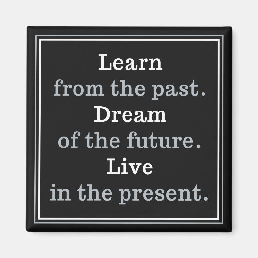 Motivatie Quote-magneet Magneet (Voorkant)