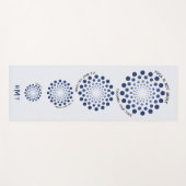 Motivatie Quote Mandala Paarse Modern Monogram Yogamat (Voorkant (horizontaal))