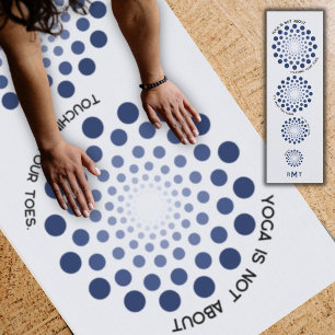 Motivatie Quote Mandala Paarse Modern Monogram Yogamat