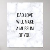 Motivatie quote marbe simpel poster (Voorkant)