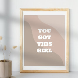 Motivatie quote meisjes kamer muur kunst poster