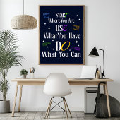 Motivatie quote – Minimalistisch Inspiratie Poster