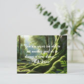 Motivatie Quote Natuur Geïnspireerd Briefkaart (Staand voorkant)