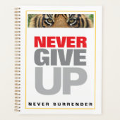 Motivatie quote nooit opgeven nooit opgeven planner (Voorkant)