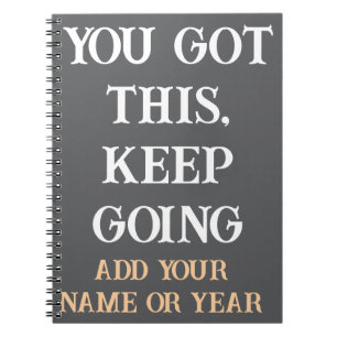 Motivatie Quote Notitieboek voor dagelijks schrijv