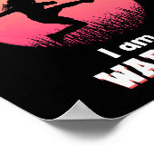 Motivatie quote over meisje dat voetbal speelt poster (Hoek)