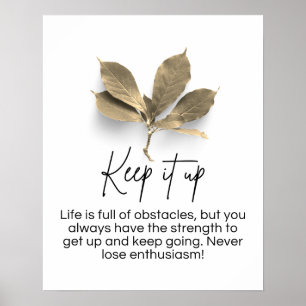 Motivatie Quote Poster, Boho Kantoor Decor Poster