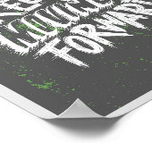 Motivatie Quote Poster Inspirerend kunst aan de mu (Hoek)