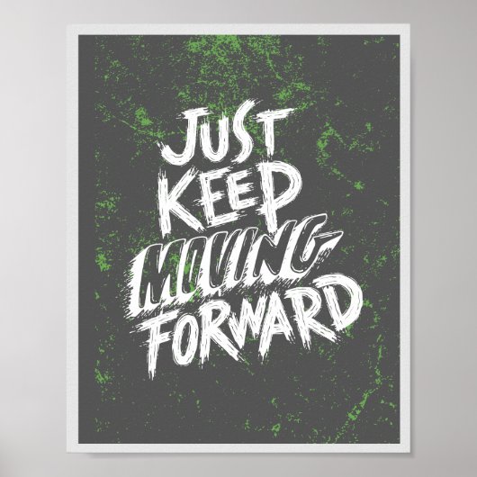 Motivatie Quote Poster Inspirerend kunst aan de mu (Voorkant)