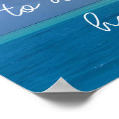 Motivatie Quote Poster met Bora Bora Ocean (Hoek)