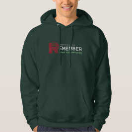 Motivatie Quote Rood Wit Groen Mannen Hoodie