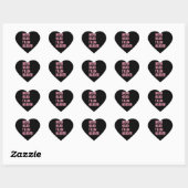 Motivatie Quote roze bel B Hart Sticker (Vel)