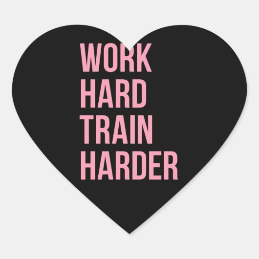 Motivatie Quote roze bel B Hart Sticker (Voorkant)