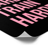 Motivatie Quote roze bel B Poster (Hoek)