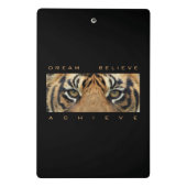 Motivatie Quote Sjabloon Dream Believe Bereiken Mini Klembord (Achterkant)