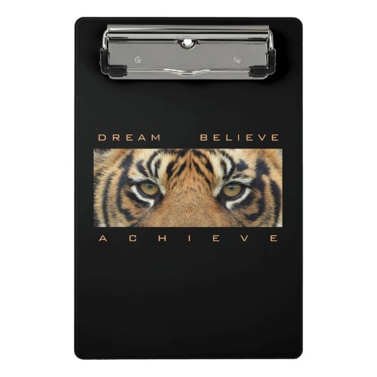 Motivatie Quote Sjabloon Dream Believe Bereiken Mini Klembord (Voorkant)