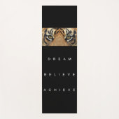 Motivatie Quote Tiger Eyes Black Sjabloon Yogamat (Voorkant)