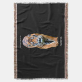 Motivatie Quote Tiger Success Self Improvement Deken (Voorkant Verticaal)