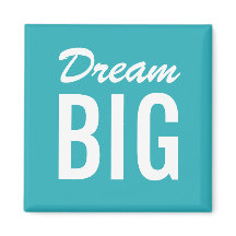 Motivatie Quote Turquoise minimalistische magneet