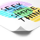 motivatie quote typografie abstracte kunst poster (Hoek)