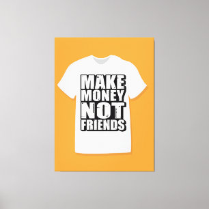 Motivatie quote typografie canvas afdruk
