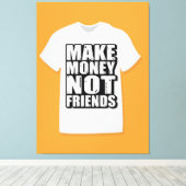 Motivatie quote typografie canvas afdruk (Insitu (Houten vloer))