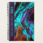 MOTIVATIE QUOTE UNIEK INKTONTWERP MET WATERVERF PLANNER (Voorkant)