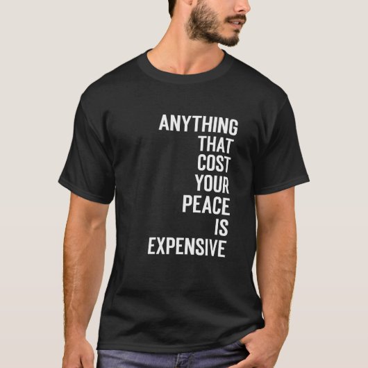 Motivatie quote unisex tekst t-shirt (Voorkant)