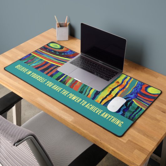 MOTIVATIE QUOTE WATERVERF FUNKY STRIPE BUREAUMAT (Kantoor 2)