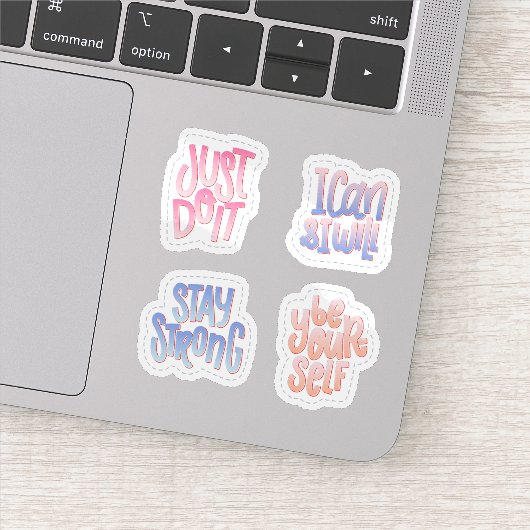 Motivatie quotes sticker set (Detail)