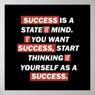 Motivatie quotes succes in het leven poster