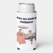 Motivatie quotes T-shirt Seltzer Blikjeskoeler (Seltzer Voorkant)