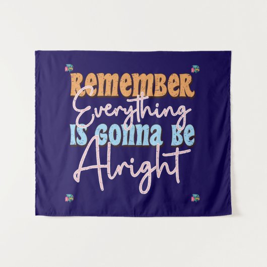 Motivatie quotes voor dagelijkse inspiratie wandkleed (Voorkant (horizontaal))