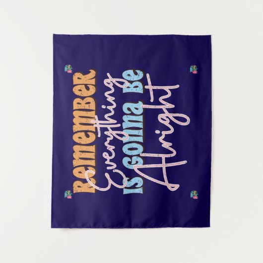 Motivatie quotes voor dagelijkse inspiratie wandkleed (Voorkant)