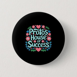 Motivatie quotes voor succes, Positive Vibes Co Ronde Button 5,7 Cm