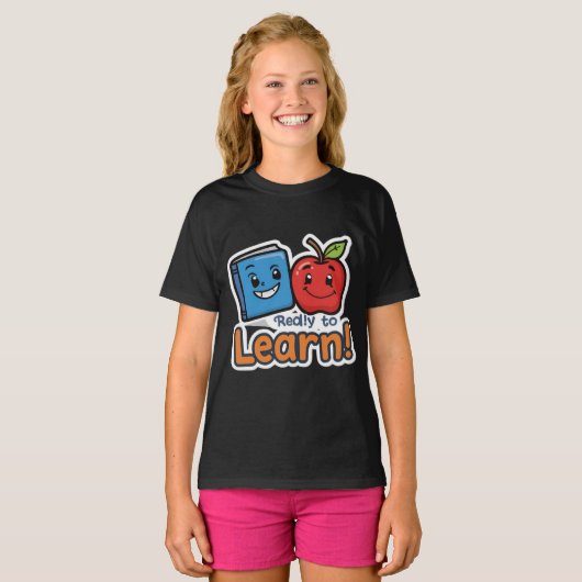 Motivatie 'Ready to Learn' Student T-shirt (Voorkant volledig)