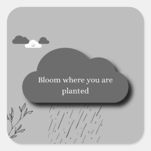 Motivatie Regenwolk Sticker