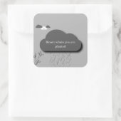 Motivatie Regenwolk Sticker (Tas)