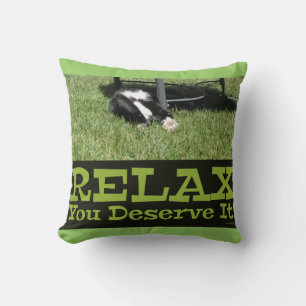 Motivatie Relax Cat Epic Slogan Kussen