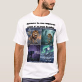 Motivatie Roofdier Kunst T-shirt (Voorkant)