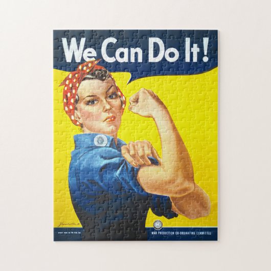 Motivatie: Rosie de Riveter, "We kunnen het!" Legpuzzel (Verticaal)