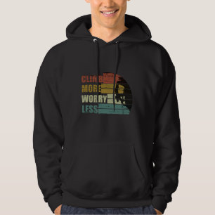 Motivatie rots klimcitaten hoodie